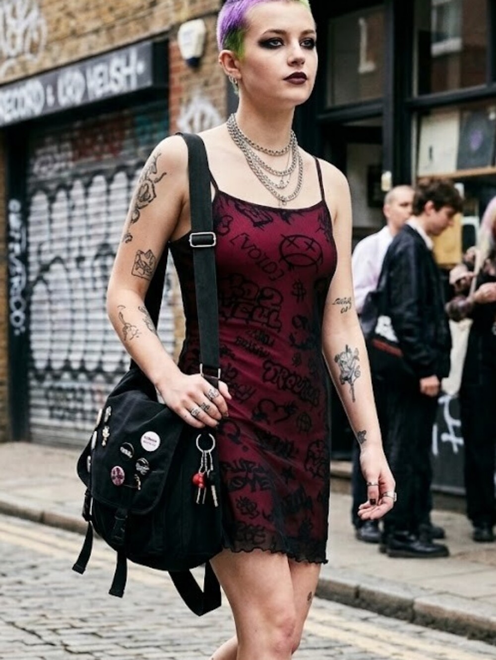 Dolls Kill Current Mood Graffiti Dress Size S